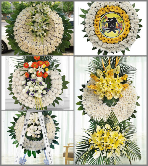 山东济南市中区六里山街道花圈速递